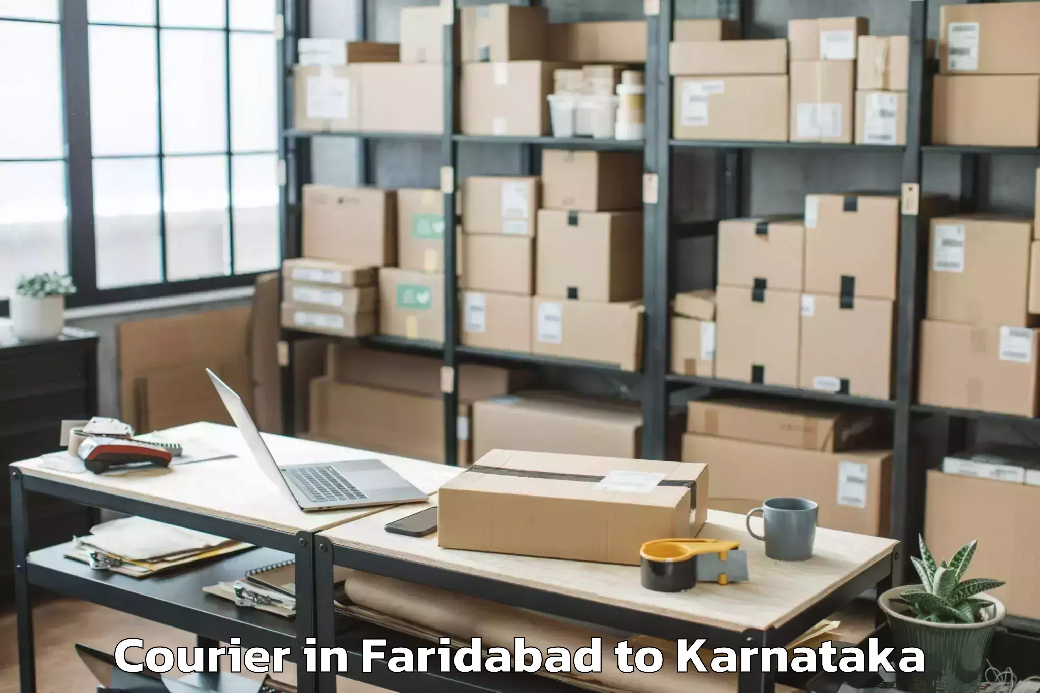 Trusted Faridabad to Kadur Courier